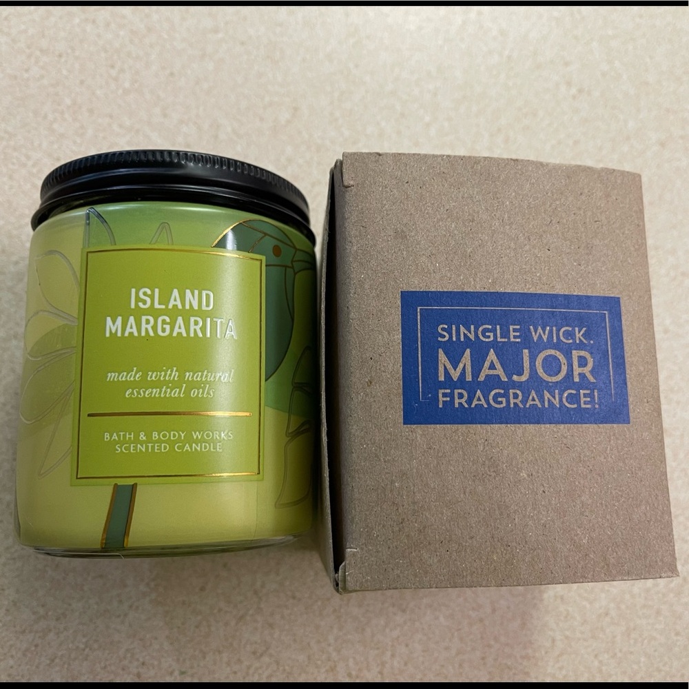 NWT Bath & Body Works Single Wick Candle ISLAND MARGARITA - Picture 1 of 3